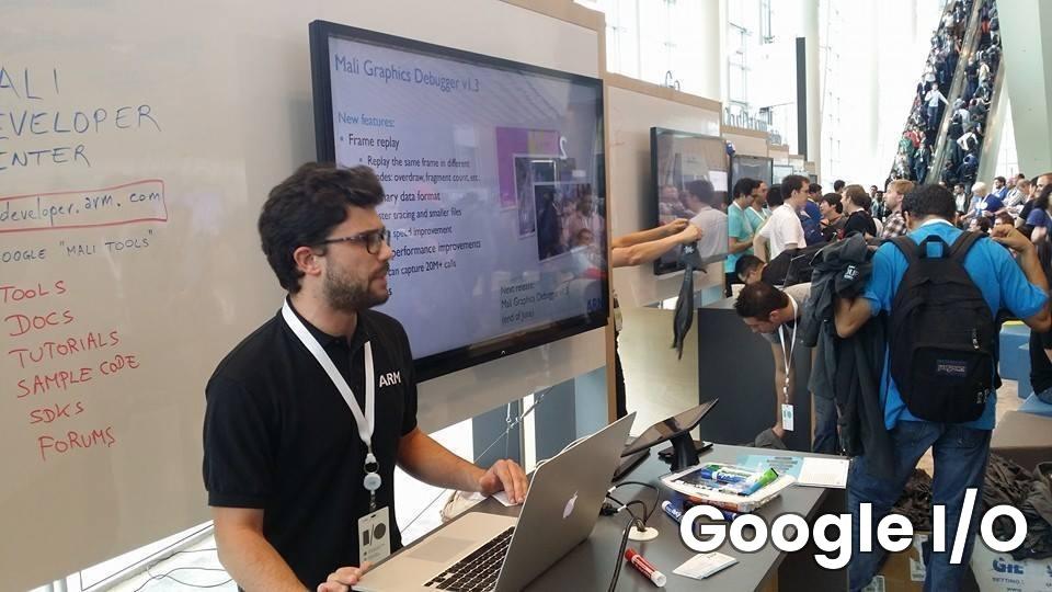 Presenting the Mali Graphics Debugger at the Google I/O ARM booth